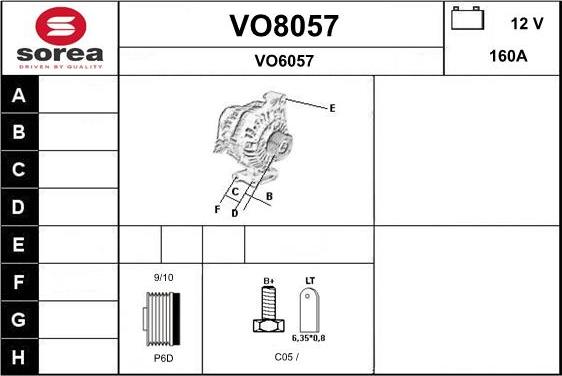 SNRA VO8057 - Ģenerators autodraugiem.lv