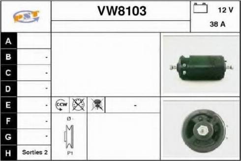SNRA VW8103 - Ģenerators autodraugiem.lv