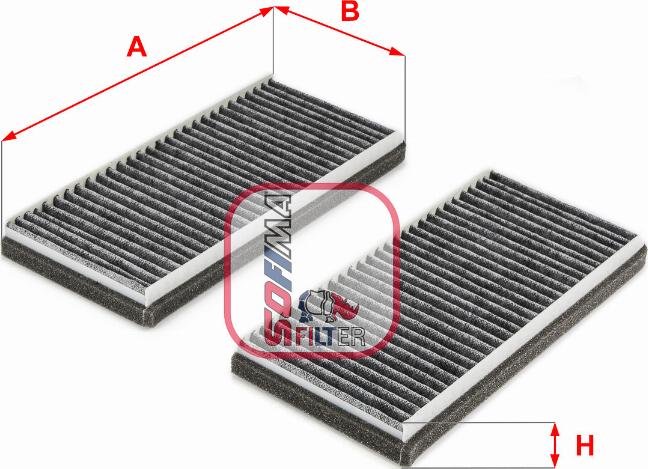 Sofima S 4283 CA - Filtrs, Salona telpas gaiss autodraugiem.lv