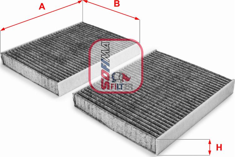 Sofima S 4231 CA - Filtrs, Salona telpas gaiss autodraugiem.lv