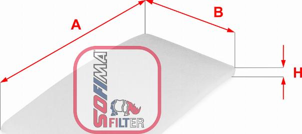 Sofima S 3322 C - Filtrs, Salona telpas gaiss autodraugiem.lv