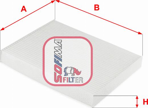 Sofima S 3273 C - Filtrs, Salona telpas gaiss autodraugiem.lv