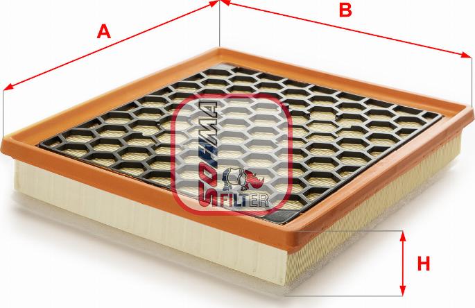 Sofima S 3A23 A - Gaisa filtrs autodraugiem.lv