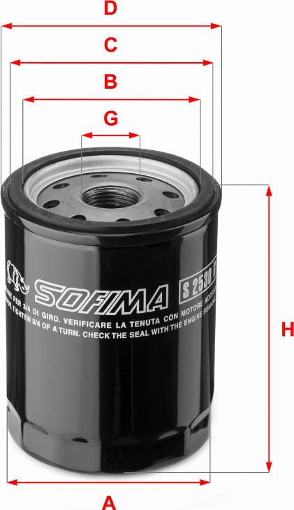 Sofima S 2530 R - Eļļas filtrs autodraugiem.lv