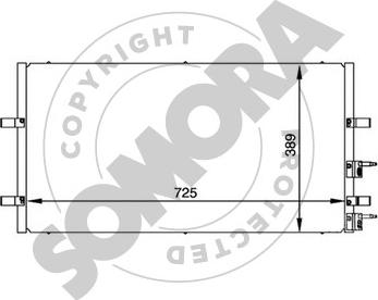 Somora 094560 - Kondensators, Gaisa kond. sistēma autodraugiem.lv
