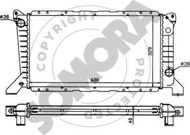 Somora 094340 - Radiators, Motora dzesēšanas sistēma autodraugiem.lv