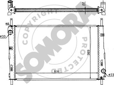 Somora 095240 - Radiators, Motora dzesēšanas sistēma autodraugiem.lv