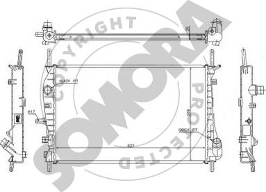 Somora 095242 - Radiators, Motora dzesēšanas sistēma autodraugiem.lv