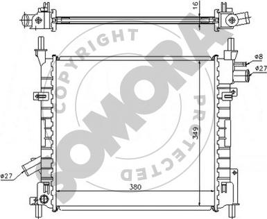 Somora 091040A - Radiators, Motora dzesēšanas sistēma autodraugiem.lv