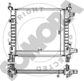 Somora 091040 - Radiators, Motora dzesēšanas sistēma autodraugiem.lv