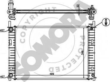 Somora 092541 - Radiators, Motora dzesēšanas sistēma autodraugiem.lv