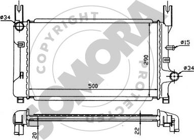 Somora 092141 - Radiators, Motora dzesēšanas sistēma autodraugiem.lv