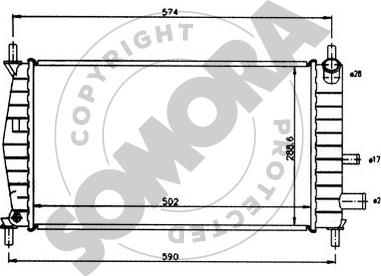 Somora 092340 - Radiators, Motora dzesēšanas sistēma autodraugiem.lv