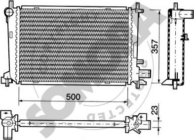 Somora 092342 - Radiators, Motora dzesēšanas sistēma autodraugiem.lv