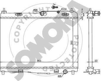 Somora 092740 - Radiators, Motora dzesēšanas sistēma autodraugiem.lv