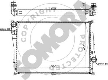 Somora 040540B - Radiators, Motora dzesēšanas sistēma autodraugiem.lv