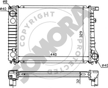 Somora 040241 - Radiators, Motora dzesēšanas sistēma autodraugiem.lv