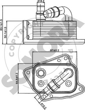 Somora 040765 - Eļļas radiators, Motoreļļa autodraugiem.lv