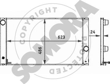 Somora 041340 - Radiators, Motora dzesēšanas sistēma autodraugiem.lv