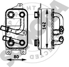 Somora 041366A - Eļļas radiators, Automātiskā pārnesumkārba autodraugiem.lv