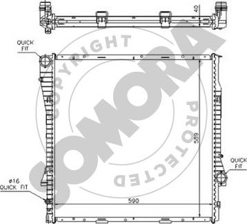 Somora 043040A - Radiators, Motora dzesēšanas sistēma autodraugiem.lv