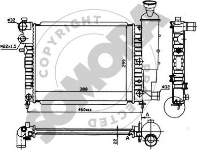 Somora 050240 - Radiators, Motora dzesēšanas sistēma autodraugiem.lv