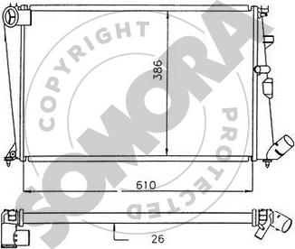 Somora 052140E - Radiators, Motora dzesēšanas sistēma autodraugiem.lv