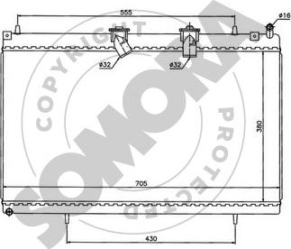 Somora 052340J - Radiators, Motora dzesēšanas sistēma autodraugiem.lv