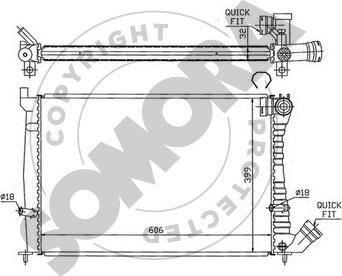 Somora 052240F - Radiators, Motora dzesēšanas sistēma autodraugiem.lv