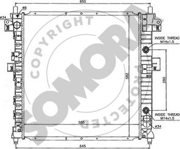 Somora 065140 - Radiators, Motora dzesēšanas sistēma autodraugiem.lv