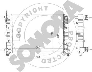 Somora 010140C - Radiators, Motora dzesēšanas sistēma autodraugiem.lv