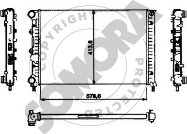 Somora 010140 - Radiators, Motora dzesēšanas sistēma autodraugiem.lv