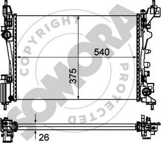 Somora 089040 - Radiators, Motora dzesēšanas sistēma autodraugiem.lv