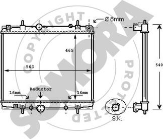 Somora 085140C - Radiators, Motora dzesēšanas sistēma autodraugiem.lv