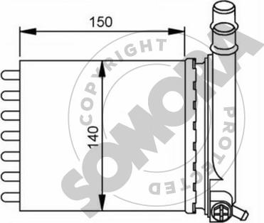 Somora 085250A - Siltummainis, Salona apsilde autodraugiem.lv