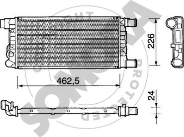 Somora 080040 - Radiators, Motora dzesēšanas sistēma autodraugiem.lv