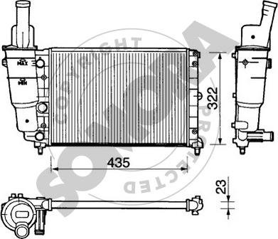 Somora 081240 - Radiators, Motora dzesēšanas sistēma autodraugiem.lv