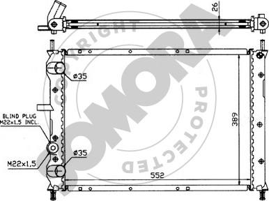 Somora 082242 - Radiators, Motora dzesēšanas sistēma autodraugiem.lv
