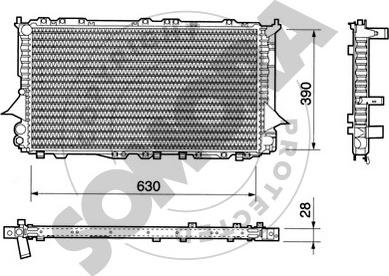 Somora 020841 - Radiators, Motora dzesēšanas sistēma autodraugiem.lv