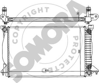 Somora 021540C - Radiators, Motora dzesēšanas sistēma autodraugiem.lv