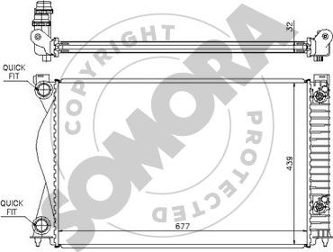Somora 021040A - Radiators, Motora dzesēšanas sistēma autodraugiem.lv