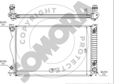 Somora 021040C - Radiators, Motora dzesēšanas sistēma autodraugiem.lv