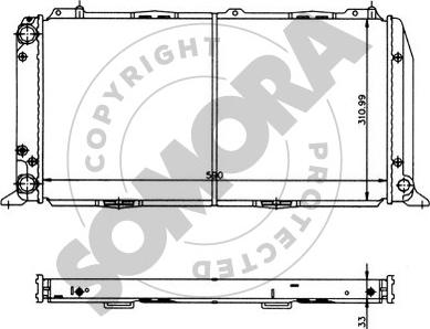 Somora 021140 - Radiators, Motora dzesēšanas sistēma autodraugiem.lv