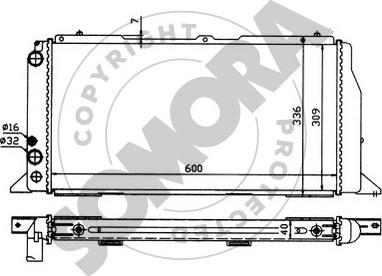 Somora 021142 - Radiators, Motora dzesēšanas sistēma autodraugiem.lv