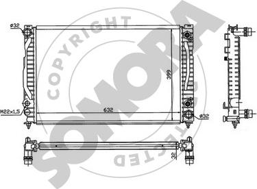 Somora 021340E - Radiators, Motora dzesēšanas sistēma autodraugiem.lv