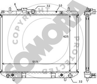 Somora 072040A - Radiators, Motora dzesēšanas sistēma autodraugiem.lv