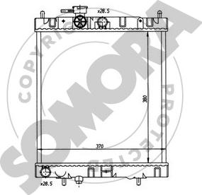 Somora 190840 - Radiators, Motora dzesēšanas sistēma autodraugiem.lv