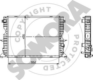 Somora 153240 - Radiators, Motora dzesēšanas sistēma autodraugiem.lv