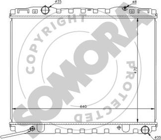 Somora 114040 - Radiators, Motora dzesēšanas sistēma autodraugiem.lv