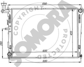 Somora 112140 - Radiators, Motora dzesēšanas sistēma autodraugiem.lv